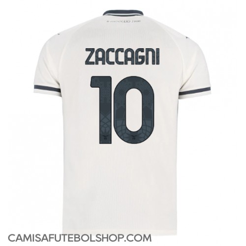 Camisa de time de futebol Lazio Mattia Zaccagni #10 Replicas 2º Equipamento 2025-26 Manga Curta